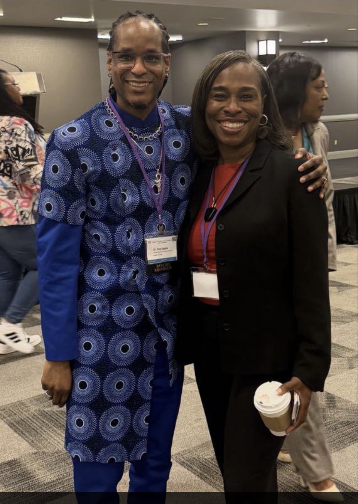Dr. Nick with a colleague at a conference