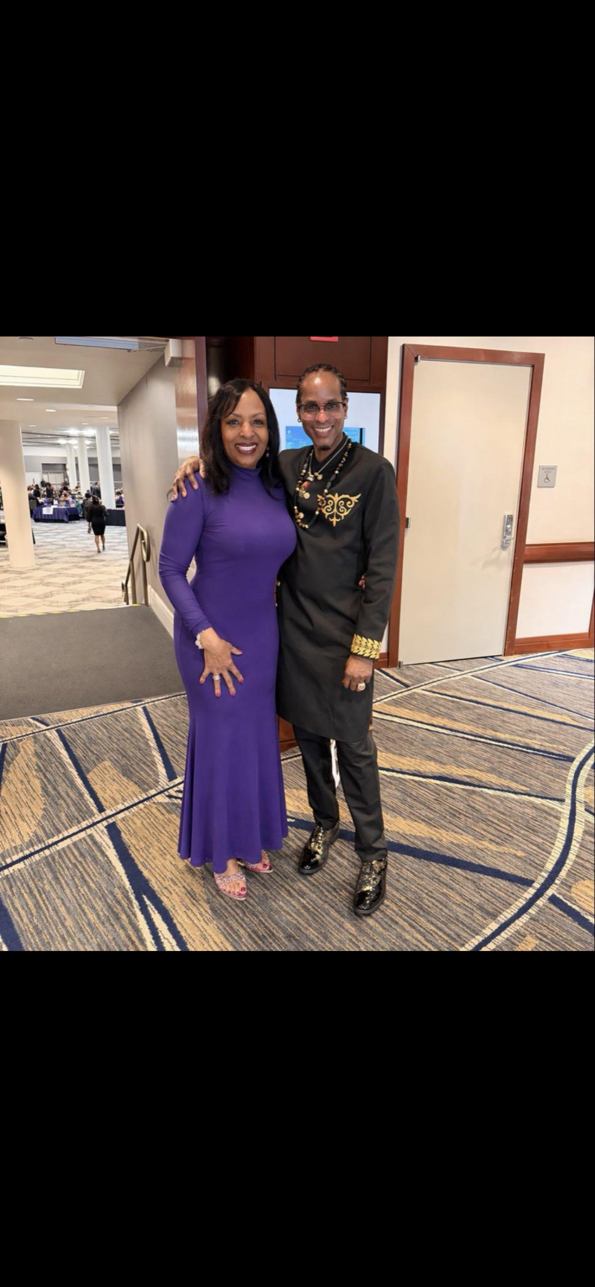 Dr. Nick with a colleague at a professional conference