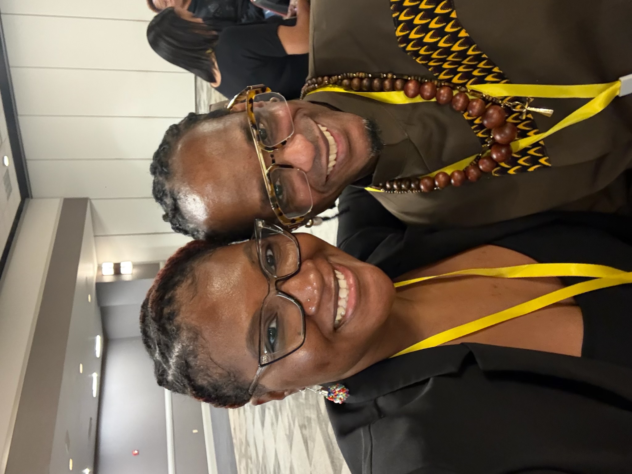 Dr. Nick taking a selfie with a colleague